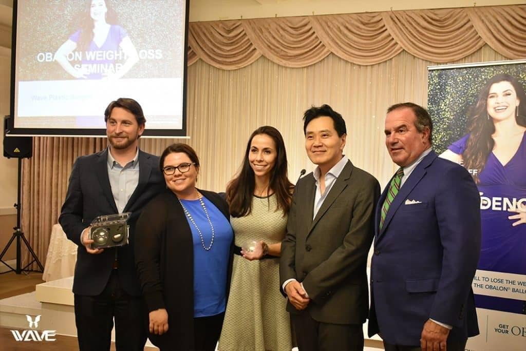 Obalon staff photographed with Dr. Lee & Dr. Shifren.