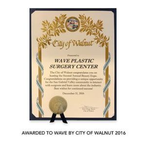 Wave Plastic Surgery 2016 WBE city of walnut