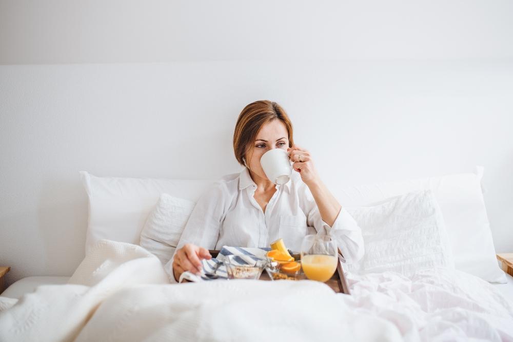 bed rest following a facelift procedure
