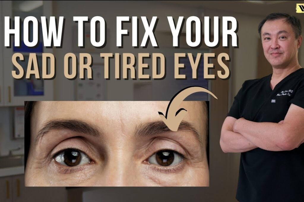 how to fix sad or tired eyes with peter lee youtube thumbnail